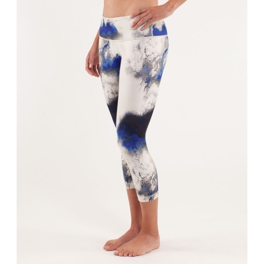 LULULEMON Wunder Under Crop Milky Way Multi 8